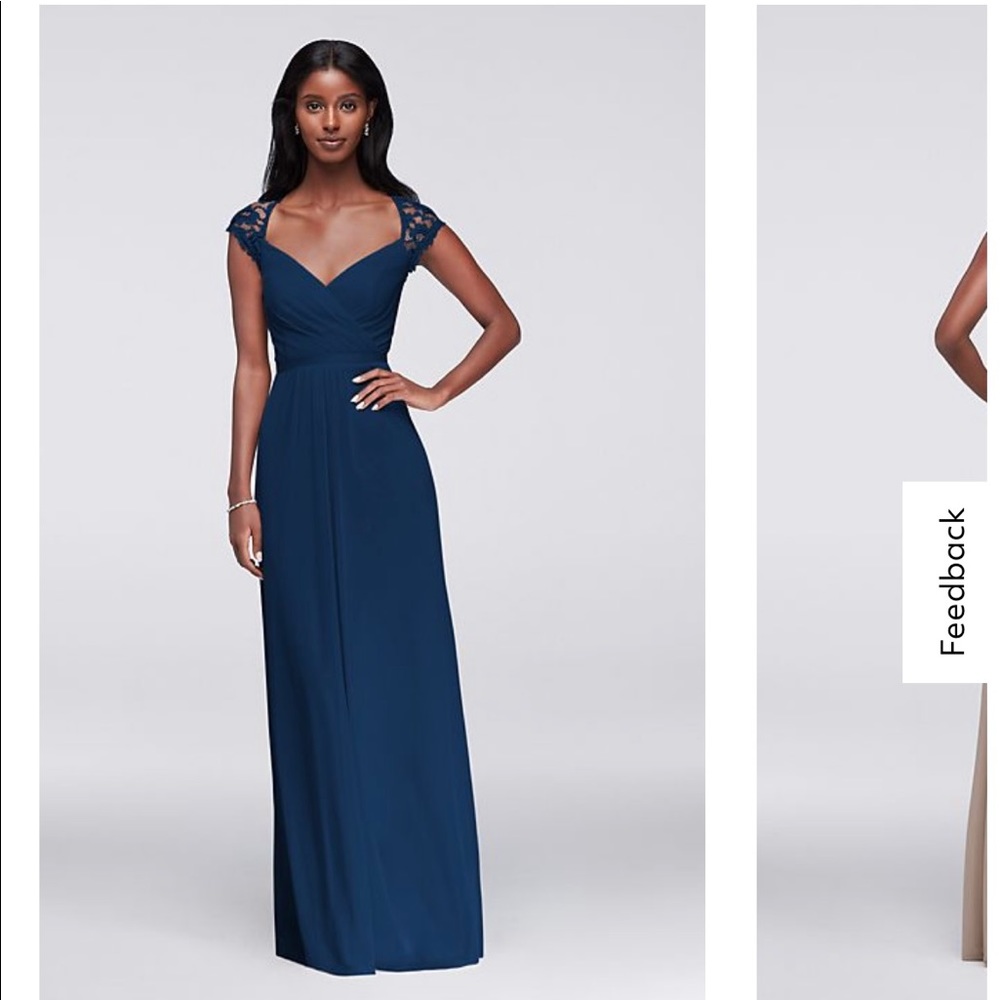 David’s Bridal Bridesmaid dress in Marine